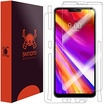 Skinomi Full Body Skin Protector Compatible with LG G7 ThinQ (LG G7  ThinQ)(Screen Protector   Back Cover) TechSkin Full Coverage Clear HD Film