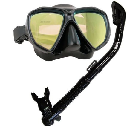 PROMATE Snorkeling Scuba Dive Dry Snorkel Mask Deluxe Gear Set/ SCS0031