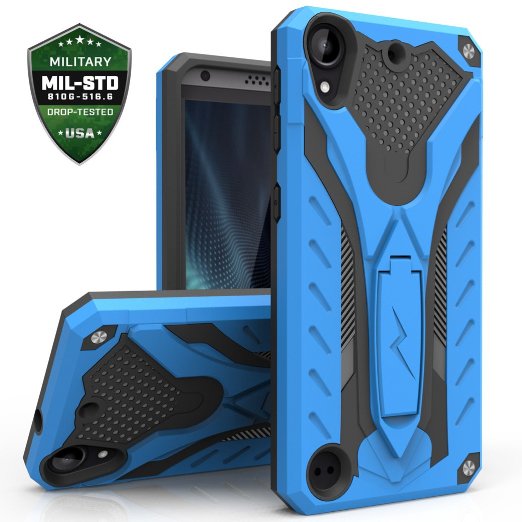 Zizo Static Cover for HTC Desire 530 Case with [Military Grade Protection] Built-in Kickstand Shockproof and [Impact Dispersion Technology]