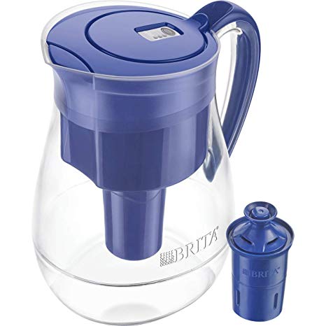 Brita 36396 Monterey Water Filter Pitcher, 10 Cup, Blue