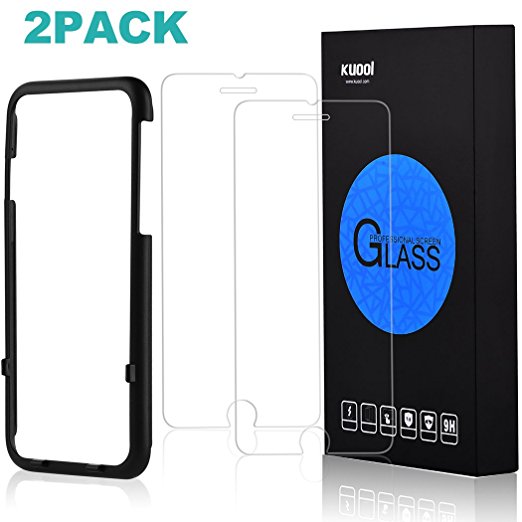 iPhone 7 Screen Protector [Tempered Glass] [3D Touch Compatible] [Scratch-Resistant] [Ultra Clear] [9H Hardness] Glass Screen Protector for Apple iphone 7 [4.7] 2 Pack