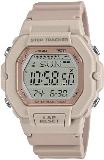 Casio Step Tracker 100M Water Resistant LED Lighting Dual Time Countdown Timer Daily Alarm Men's Digital Watch LWS2200H-4AV