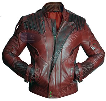 Guardians of the Galaxy Vol. 2 Star Lord Chris Pratt Real Leather Jacket
