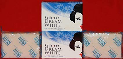 Kojie San Dream White Anti Aging Whitening Kojic Acid Soap 2 Bars in 65 Grams