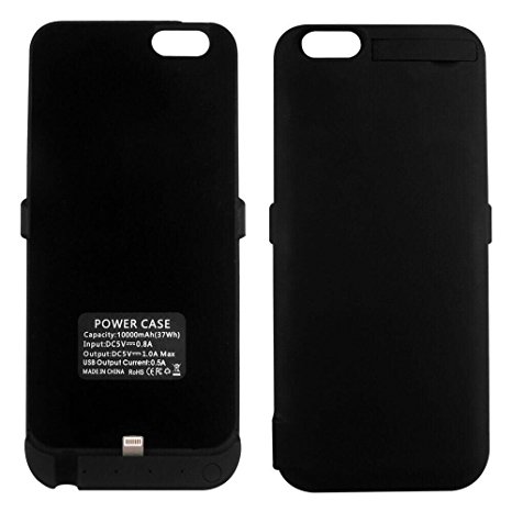 Battery Charger Case - 5200mAh-for iphone 6/6s (4.7inch) - Cell Phone Battery Pack - Back Up Power Bank - Black