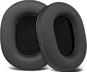 SOULWIT Earpads Replacement for Audio Technica ATH M50X M50XBT M50RD M40X M30X M20X MSR7 SX1 Monitor Headphones, Ear Pads Cushions with Durable Mesh Fabric, High-Density Foam - M50X MF Black