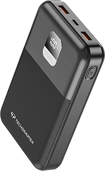 Techsmarter 20000mah 65W USB-C PD Power Bank with 45W Samsung Super Fast Charging. Laptop Portable Charger Compatible with iPhone, Galaxy, Android, iPad, MacBook, Chromebook, XPS, ThinkPad, Steam Deck