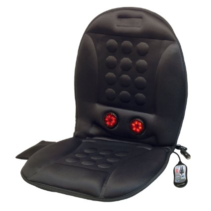Wagan IN9989 12V Infra-Heat Massage Magnetic Cushion with AC Adapter