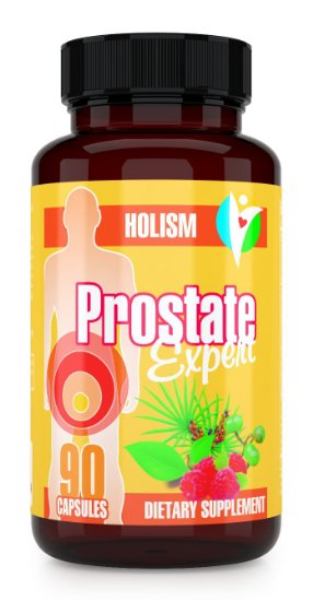 Holism Prostate Health Supplement Pills - Natural Saw Palmetto Extract and Zinc Formula Supports Defense Againts Prostate Gland Infection Inflammation and Urination Problems - 90 Capsules