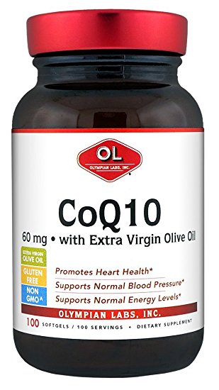 Olympian Labs Coenzyme Q10, 60 mg, 100-Count Softgels