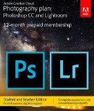Adobe Creative Cloud Photography plan Photoshop CC  Lightroom Student and Teacher Edition Prepaid Card