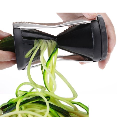 Vegetable Spiralizer PUREFLY Spiral Slicer Spaghetti Pasta Maker Durable Composite Design - 2 Blade Sizes