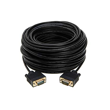 Cables Direct Online 100FT SVGA Monitor Cable, Male to Male 1080P Super VGA Display Cord for PC Projector Laptop TV