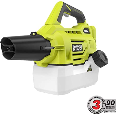 .RYOBI ONE. 18-Volt Lithium-Ion Cordless Fogger Mister, Lightweight and Portable Design, 1000 sq. ft. Coverage in Less Than a Minute! (Tool ONLY)