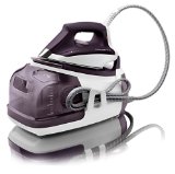 Rowenta DG8520 Perfect Steam Iron Station Eco Energy With 400-Hole Stainless Steel Soleplate 1800-Watt Purple