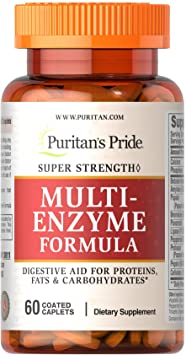 Puritan's Pride Super Strength Multi Enzyme-60 Caplets