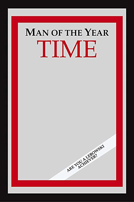 The Big Lebowski - XL Bar Mirror (Time: Man Of The Year) (Are You A Lebowski Achiever?) (Size: 12" x 16")
