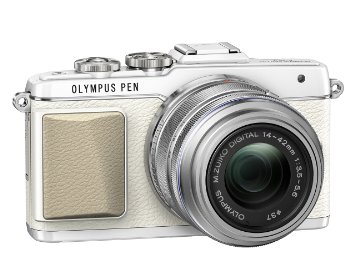 Olympus PEN E-PL7 Interchangeable Lens Camera (16.1 MP, M.Zuiko 14-42 mm II R Lens) 3.0 inch Touchscreen LCD - White
