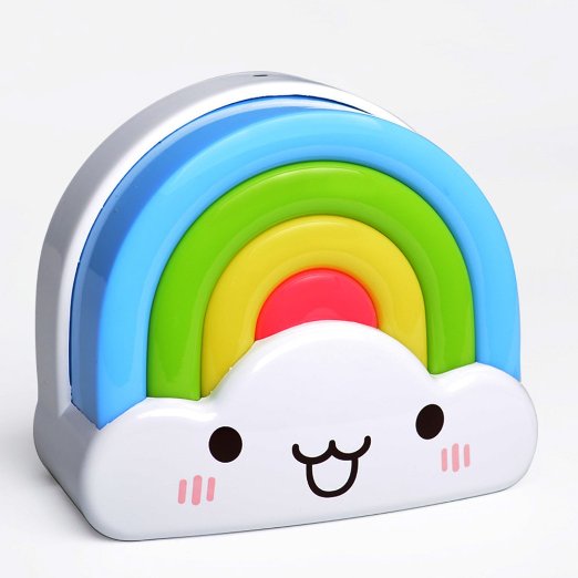 ASSEM Baby Night Light Rainbow Toddler Nightlight for Kids with Voice and Light Sensor