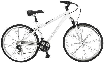 Schwinn Mens Network 30 700C Wheel Mens Hybrid Bicycle White 18 Frame size