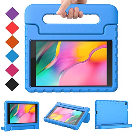 BMOUO for Samsung Galaxy Tab A 8.0 2019 Case SM-T290/T295, Galaxy Tab A 8.0 Case 2019, Shockproof Light Weight Protective Handle Stand Kids Case for Galaxy Tab A 8.0 inch 2019 Without S Pen - Blue