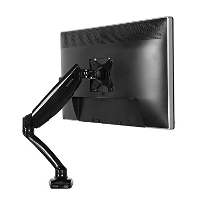 Loctek Swivel Desk Monitor Mount LCD Arm Quick Release W/ USB Ports Fit 10 To 27 Inch Monitor LED LCD PDP