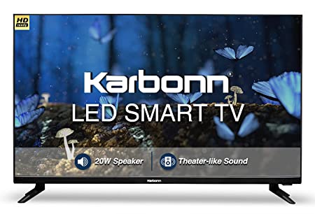 Karbonn 80 cm (32 Inches) Millennium Series HD Ready Smart LED TV KJW32SKHD (Phantom Black) with Bezel-Less Design