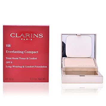 Clarins Everlasting Compact Foundation Spf 9-112 Amber 0.3 Oz