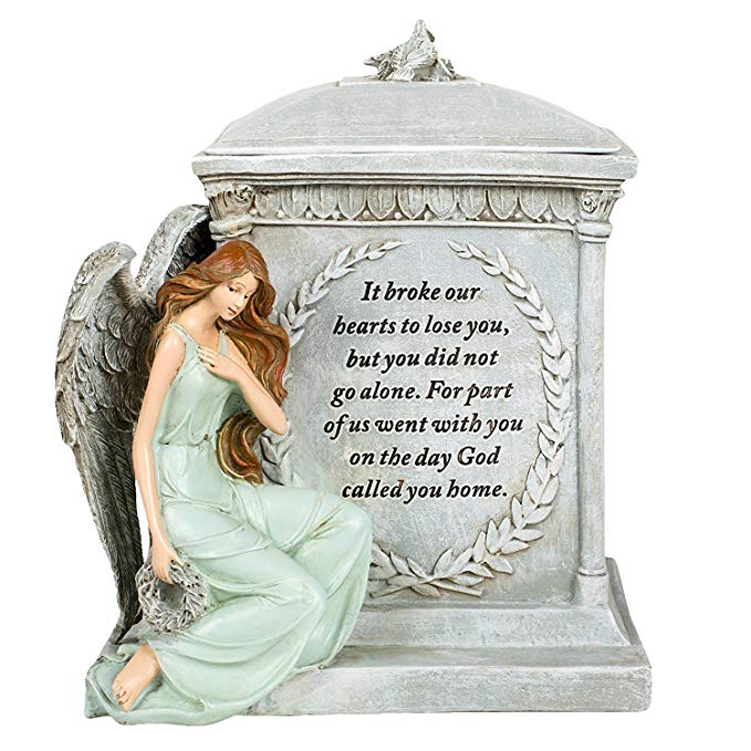 Roman 48476 8.5" Inch Height Memorial Urn Forever with the Angels