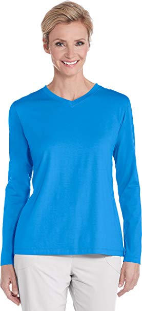 Coolibar UPF 50  Women's Everyday V-Neck T-Shirt - Sun Protective