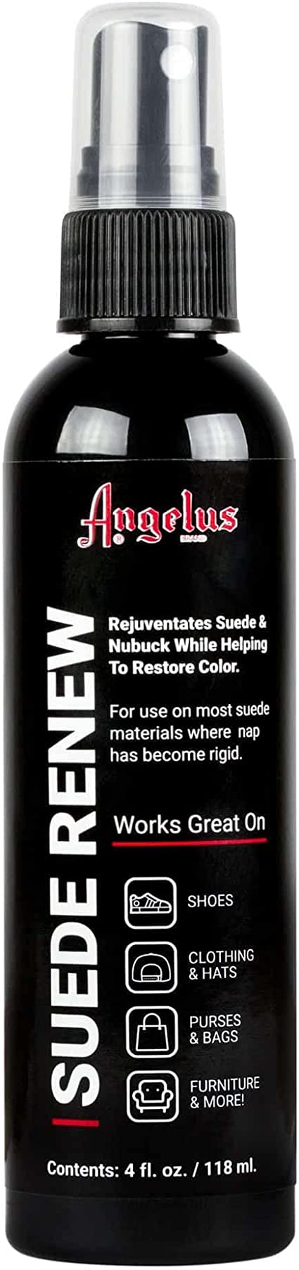 Angelus Suede Cleaner - Restores and Renews Suede and Nubuck - 4oz Pump