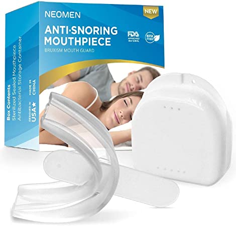 Neomen Snore Stopper Mouthpiece, Anti Snore Devices, Anti Snoring Solution for Men and Women, Aid Custom Night Mouth Guard (1 PCS)
