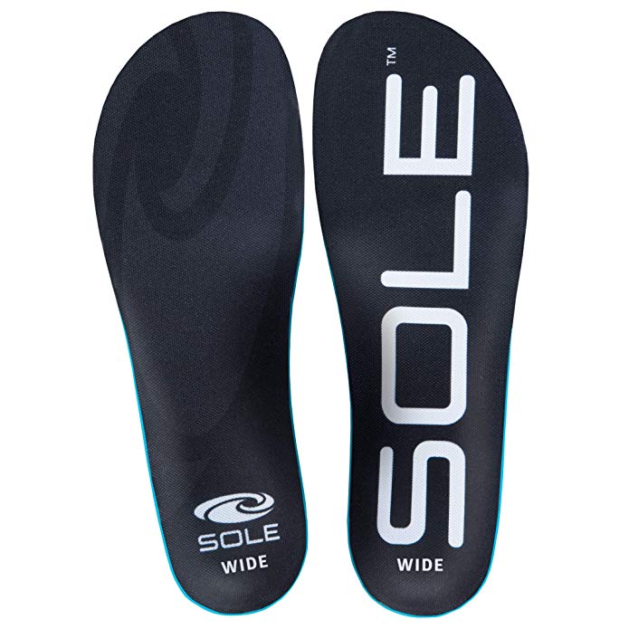 SOLE Active Thick High Volume Insert Insole for Men and Women Available in Regular, Wide, or Metatarsal Pad