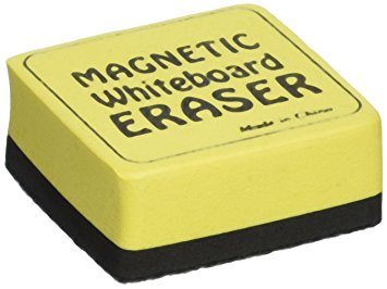 School Smart Mini Dry Erase Erasers - Pack of 12