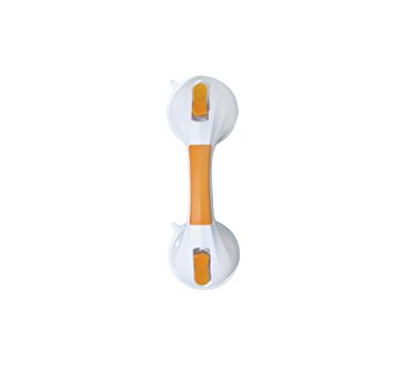 Drive Medical Suction Cup Grab Bar, White/Orange