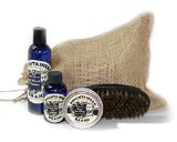 Mountaineer Brand 100 Natural Complete Beard Care Kit -Beard Wash Beard Oil Beard Balm Beard Brush