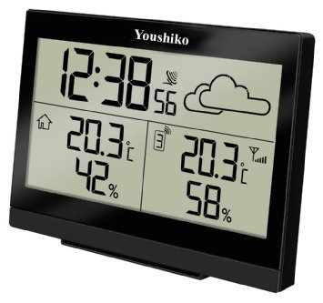 Youshiko YC9350 Digital Weather Station with wireless sensor and Radio Controlled Clock New UK 2016 Version