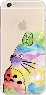 iPhone 5 / 5S / Se Compatible, Deco Fairy Ultra Slim Translucent Silicone Clear Case Gel Cover (colorful cute cat iPhone 5 / 5S / Se)