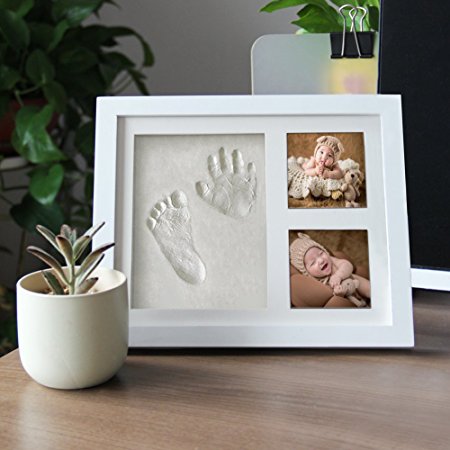 MAGGIFT Baby Footprint Kit,Baby Handprint Kit White