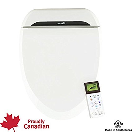 USPA UB-6035R Warm Water Bidet Toilet Seat, Heated Seat/Air Dry (FREE ACCESSORY GIFT PACKAGE INCLUDED) (Large)