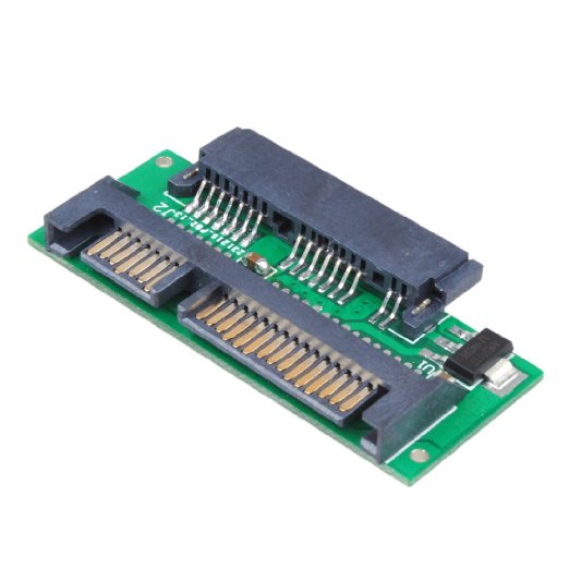 SNANSHI Mini 1.8" Micro SATA to 7 15 22Pin 2.5 inch SATA Adapter Converter Card Fit in 2 5" Hard Disk Drive