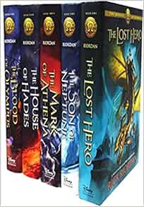 The Heroes of Olympus 5 book Collection The Lost Hero, The Son of Neptune, The Mark of Athena, The House of Hades, The Blood of Olympus in Hardcover by Rick Riordan