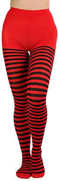 ToBeInStyle Women's Nylon Horizontal Striped Tights