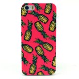 iPhone 5 Case iPhone 5s Case - LUOLNH Fashion Style Colorful Painted Red Pineapple Clear Bumper Hard Case Back Cover Protector Skin For Iphone 5 5s