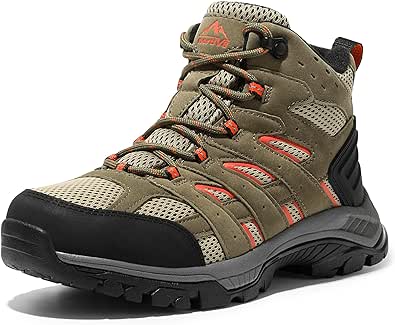 NORTIV 8 Women's Waterproof Hiking Boots Outdoor Trekking Mid Backpacking Mountaineering lightweight boots