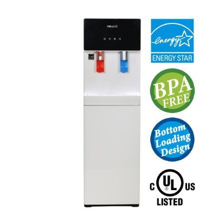 NewAir WAT40W Pure Spring BPA Free Hot & Cold Bottom Loading Water Dispenser, White