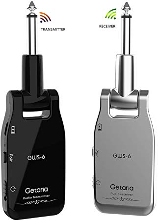 Getaria Wireless Guitar Transmitter Receiver set 2.4GH Wireless Guitar System for Electric Guitar Bass