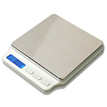 PROINTxp High Precision Jewelry Scale PTPT-500, 500 by 0.01Gm with Backlit LCD Display (White)