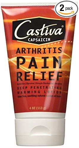Castiva Arthritis Pain Relief Lotion with Capsaicin 4 OZ - Buy Packs and SAVE (Pack of 2)