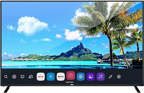 Pyle 65" 2160p UHD Smart TV - Flat Screen Monitor HD DLED Digital/Analog Television w/Built-in WebOS Hub Operating System, HDMI, USB, AV, Full Range Stereo Speaker, Wall Mount, Includes Remote Control